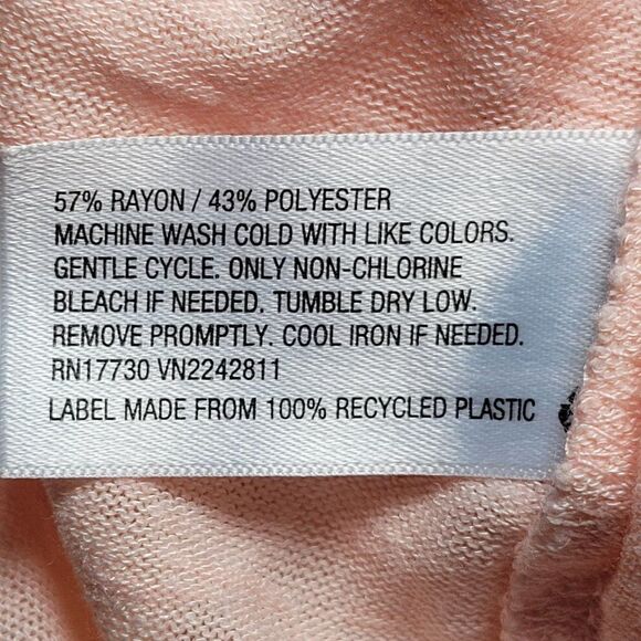 a new day Pink Ruffle Sleeveless Top Sz S - Picture 6 of 7